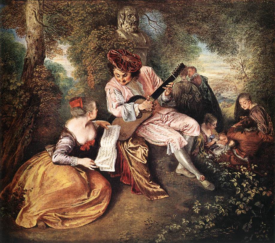L'amour by Jean-Antoine Watteau